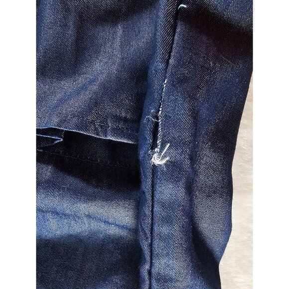 Belma Plus Denim One Shoulder Jumpsuit - Drk Blue - SZ 1X - Picture 12 of 12